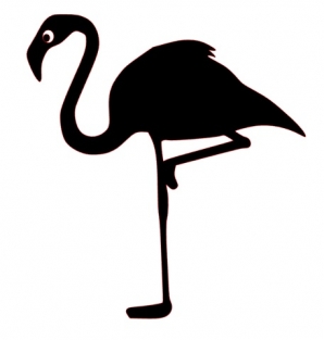 strijkapplicatie velours flamingo